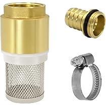 WITTKOWARE Saugkorb Mit Rückschlagventil – Kunststoff, 3/4" Gewinde, Für Schläuche Bis 25 Mm