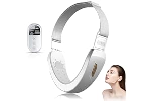 ISIVOUS V-Shape Gesichtsmassagegerät mit EMS, Rot/Blau Licht Face Massager, 6 Modi für Straffung, Lymphdrainage und Doppelkinn-Reduktion, Professionelles V-Line Gesichtsschneider für Schlanke Kieferlinie