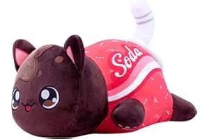 ELFINDEA MeeMeows Cat Plush,Cat Plushies,Aphmau Meemeows Plush,Aphmau Plushies, Cat Food Plushies Cat Mee Meow,Cute Anime Cartoon Cat Stuffed Animal Figure Toy Plush (C-Soda Cat)