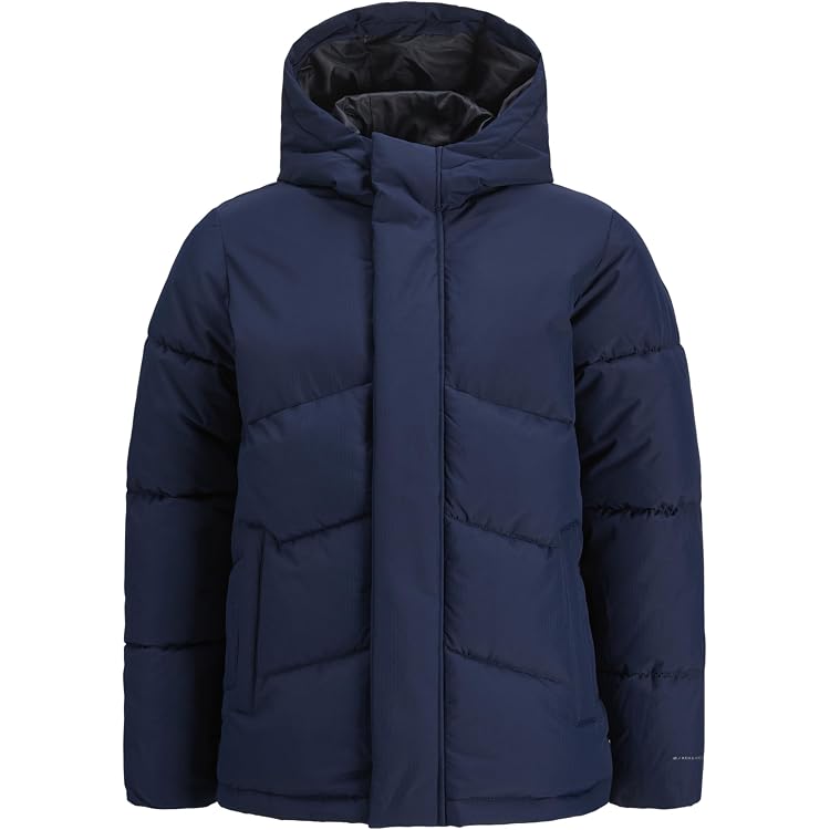 TOM TAILOR Jungen Winterjacke – Colorblock-Design, Wasserabweisend, Mit Abnehmbarer Kapuze, Nachhaltig