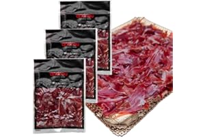 andreu - Virutas de Paletilla de Bellota Ibérica - Virutas de Jamón ibérico de bellota, envasado al vacío en sobres de 150 gramos cada uno. (3 sobres 450gr)
