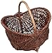 Produktbild Dkaren Handgeflochtener Einkaufskorb dunkler Weide Wk076