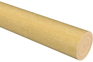 Flairdeco Holzstange 28 mm Ø, Holz, Buche lackiert, 160 cm