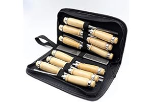 APlus 14-Piece Wood Carving Tool Set with Cutter File for Engraving DIY Craft