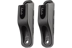 CWOQOCW 2 Pack Marine Boat Clam Cleats Lock Rope Fastener For Kayak Canoe With 4-6mm Nylon Rope Mounting Hardware