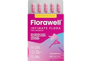 Florawell® Vaginal Probiotics for Women – Scientifically Proven Bio Cultures for Women’s Intimate Flora – with Cranberry Extract - 30 Oral Capsules