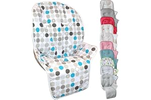 Monsieur Bébé - Housse d'assise pour chaise haute enfant gamme Ptit - Plusieurs coloris