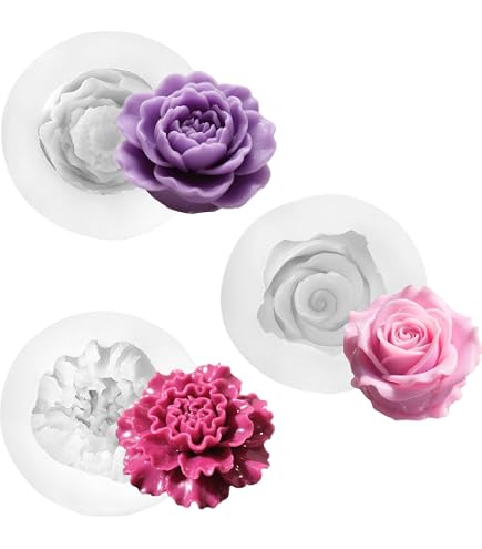Stampo in silicone a forma di fiore arcobaleno per resina gesso decorazioni per la casa stampo per sapone fatto a mano
