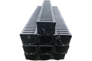 SHMOX Plastic Drainage Channel Pack 1m Lengths (Pack of 10)