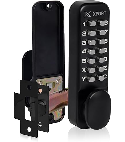 Eclipse ED50 Heavy Duty Mechanical Push Button Digital Door Lock Satin Chrome - Construction Supplies - View #2