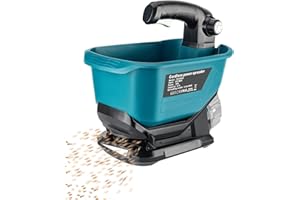 Adisipsoarin Seed Spreader for Makita 18v Battery,Handheld Fertiliser Spreader for Lawns,Available Year-Round,Grass Seeds,Fertilizer,Rock Salt and Ice Melt(Battery Not Included)