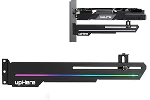 upHere Supporto per scheda grafica RGB da 5 V, 3 pin, supporto per scheda video RGB LED, supporto GPU, scheda madre Sync-GS05ARGB