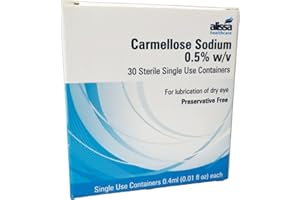 GENERIC Alissa: Carmellose Sodium Eye Drops 0.5% Lubricant 30 x 0.4milliliter Preservative Free