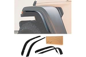 EOIS Estensioni per parafango anteriori e posteriori in ABS resistente, colore nero, per Jeep Wrangler JL 2018-2022, 4 pezzi, adatto solo per parafango basso