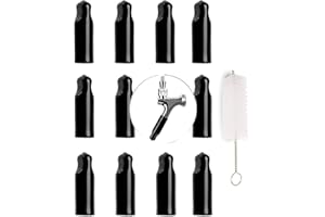 LEGERM Tappo per rubinetto da birra, tappi in gomma per tettarella sanitaria con spazzola, 12 + 1 pezzi