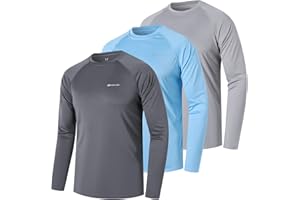 ZENGVEE 3 Piezas Camiseta Hombres Mangas Cortas Rash Guard de Protección UPF 50＋Secado Rápido Deportes Acuáticos Surf Natación Verano