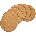 Polaris Fox Pack of 10 Cork Coaster | 4 inch Coaster | Eco Friendly Absorbent Saucers for Coffee, Cups, Thick & Absorbent, Non Slippery, Heat Resistant |