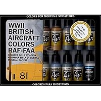 Kit Peinture Vallejo Battle Of Britain - Couleurs Historiques Pour Maquettes Avions RAF
