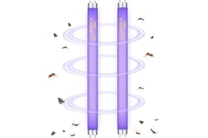 RZCOMP Fly Killer Bulbs 13in UV Replacement Tubes for 10/20W Electric Fly Insect Killer/Bug Zapper T8 F10W UV Lamp Tubes (2 Pack)