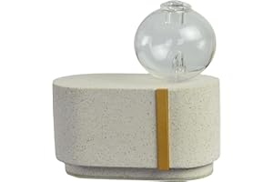 ZEN ARÔME Zen'Aromat Dyfuzor olejku eterycznego Cimio na zimno, zachowuje właściwości HE w aromaterapii, przycisk dotykowy, cement i szkło, oświetlenie LED i pokrowiec transportowy