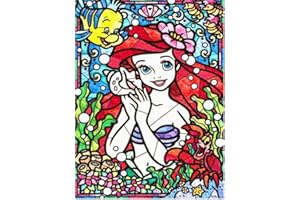 Jttxiu 5D DIY Diamond Painting Kits, Diamant Painting Bilder, Diamant Strass Kristall Stickerei Kreuzstich Leinwand Bilder Painting nach Zahlen für Kinder Erwachsene Dekorationen (Nixen)