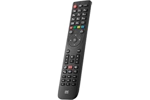 One for All Telefunken TV Fernbedienung - Funktioniert mit Allen Telefunken TV/Smart TV - die ideale TV-Ersatzfernbedienung - URC1918, schwarz