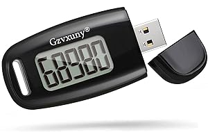 ‎GZVXUNY 3D Walking Schrittzähler, USB Aufladbar Schrittzähler zum Gehen mit Großem Display, Einfacher Schrittzähler Ohne App und Handy, Genauer Pedometer Verfolgen Sie Schritte