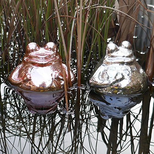 Schwimmfrosch 2 er Set rosa / silber