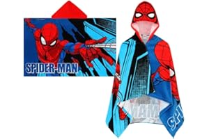 SPIDER-MAN Marvel Hooded Towel Kids Poncho Avengers boys Spiderman Bath Swim Beach Towel Large Childrens Beach Wrap