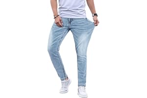 GINGTTO Vaqueros Elasticos Hombre Slim Fit Jeans Skinny Tapered Denim Pantalones Jeans para Hombres