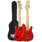 Midex CEG-30RD Full 1/4 30 Inch Electric Guitar Set RED with Amplifier for Children 4-6 Years Old