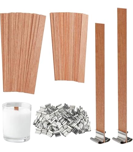 33 Pezzi Stoppini In Legno Per Candele Fai Da Te: Ecologici, Con Base, Senza Fumo