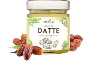 PUR VITAE WOD NUTRITION Sirop de datte liquide. Sucre. Sans conservateurs. Fabriqué en France.