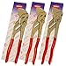 Produktbild KNIPEX 8603 Wasserpumpenzange Zangenschlüssel Sanitär Rohrzange Set 3 tlg. Wasserpumpen Zange 180, 250, 300 mm Schlüssel 86 03 180 / 250 / 300 Klempner 180 - 300 mm