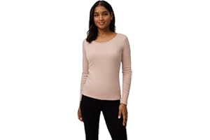 YSABEL MORA Camiseta Térmica Algodón Manga Larga Cuello Redondo - Confort y Calidez para Invierno - Interior Afelpado para Retener Calor y Estilo Funcional