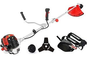 AOSOME 2026 Débroussailleuse Thermique, 52cc, 3CV - avec Tête pour Coupe Bordure, 3T Lame, Debroussailleuse à Essence Professionnel (2026)