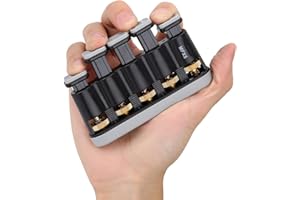 DILWE Chitarra Finger Exerciser, rafforzatore della mano Trainer Tension Exerciser Grip Strumento Musicale Accessorio per Pianoforte Chitarra (Grigio)