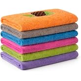 MERCURY TEXTIL - Pack of 6 or 12 Terry Kitchen Towels (6 Units) | 100% Cotton, Kitchen Towels 50 x 50 cm Absorbent, Soft and