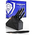 DALSTRONG Knife Block Set - 5-Piece - Shadow Black Series - Black Titanium Nitride Coated German HC Steel