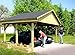 Produktbild Carport Satteldach MONZA I 600cm x 500cm Bausatz Satteldachcarport