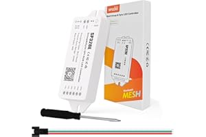 MALIIGAZA Bluetooh SPI RGB LED Controller, Group Sync APP Control for Addressable LED Strip Light Support WS2811 WS2812B WS2815 LED Strip