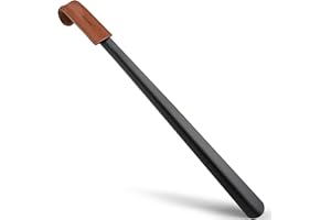 ZOMAKE SchuhlöFfel Metall Extra Lang - 58cm GroßEr Schuhanzieher Stabil aus Metall,SchuhlöFfel Edelstahl Lang sehr Stabile Haltbarer Mit Ergonomischer Form füR Senioren MäNner Frauen und Kinder