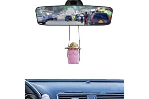 JINYISI Accessori per auto da appendere, organi umani dei cartoni animati, specchietti per auto, accessori da appendere, decorazione auto, ciondolo a forma di specchio, decorazione per auto, decorazione