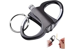 ASPUIC Keychain Light-er,Permanent Match Infinity Light-er,Waterproof Keychain Match Ligh-ter,Metal Key-chain,Unlimited Emergency Waterproof Matches for Camping and Outdoor Adventures