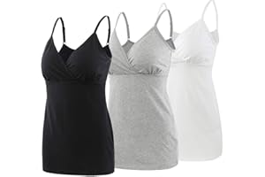 ZUMIY Abbigliamento Premaman Top, Donna maternità Top prémaman T-Shirt Gravidanza Allattamento Top