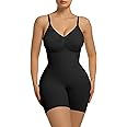 SHAPERX Shapewear for Women Tummy Control Bodysuit with Removable Pads Butt Lifter Body Shaper Shorts