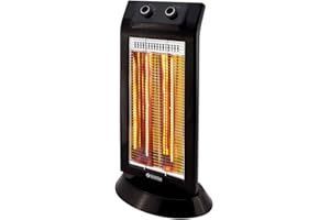 Olimpia Splendid 99579 Carbon Black Radiateur Chauffage Électrique Infrarouge 1100 W - 45 m³