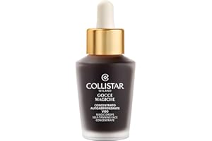 Collistar Magic Drops Face, Self-Tanning Concentrate Less than 1 h, Brightening Face Serum, Natural Intense Tan, Anti-Stain, Moisturizing, Anti-Aging with Vitamin E Long Lasting 30 ml