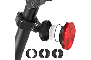 SUPMEGA AirTag Bicycle Mount, Hidden AirTag Bicycle Reflector with Metal Bracket, Anti-Theft GPS Tracker Accessories, Waterpr