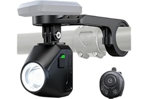 SEMAHO 1600LM Bike Lights for Night Riding, Underneath Mounted Cycling Lights with Remote Control, 4000mAh Rechargeable, IPX 6 Waterproof Super Bright Bicycle Front Light for Road Urban Cyclists